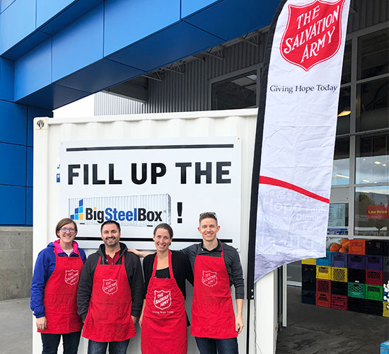 Salvation Army BigSteelBox Food Drive